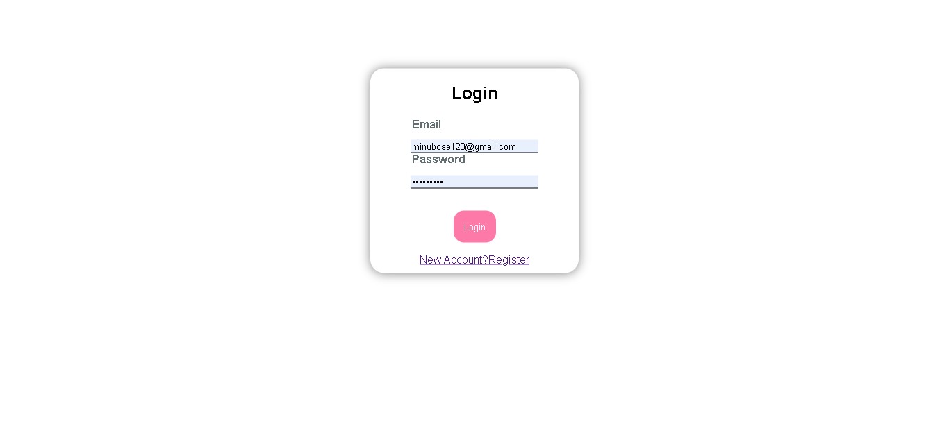Simple SignUp and Login