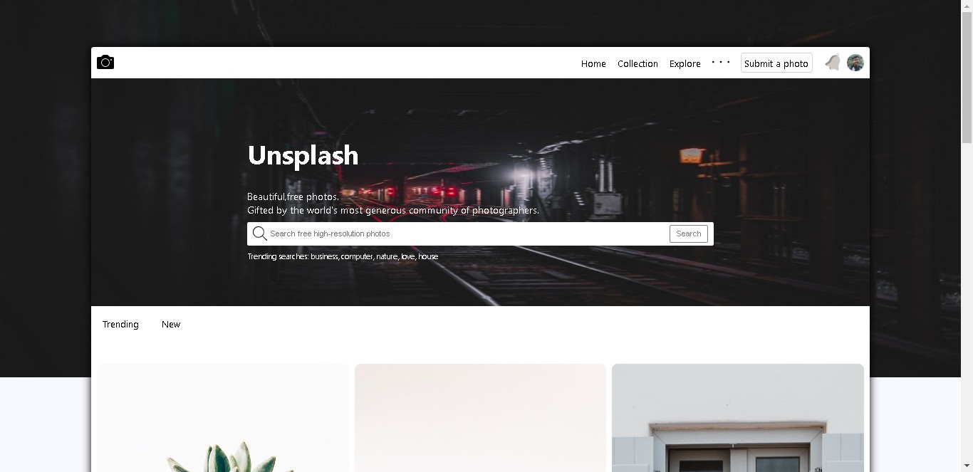 Unsplash Clone